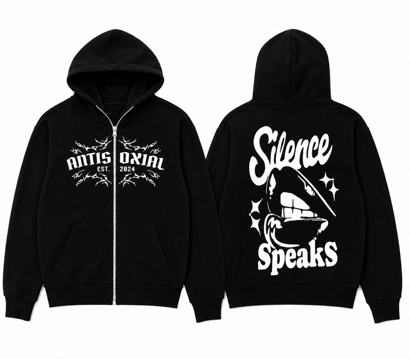 Silence Speaks Zip up